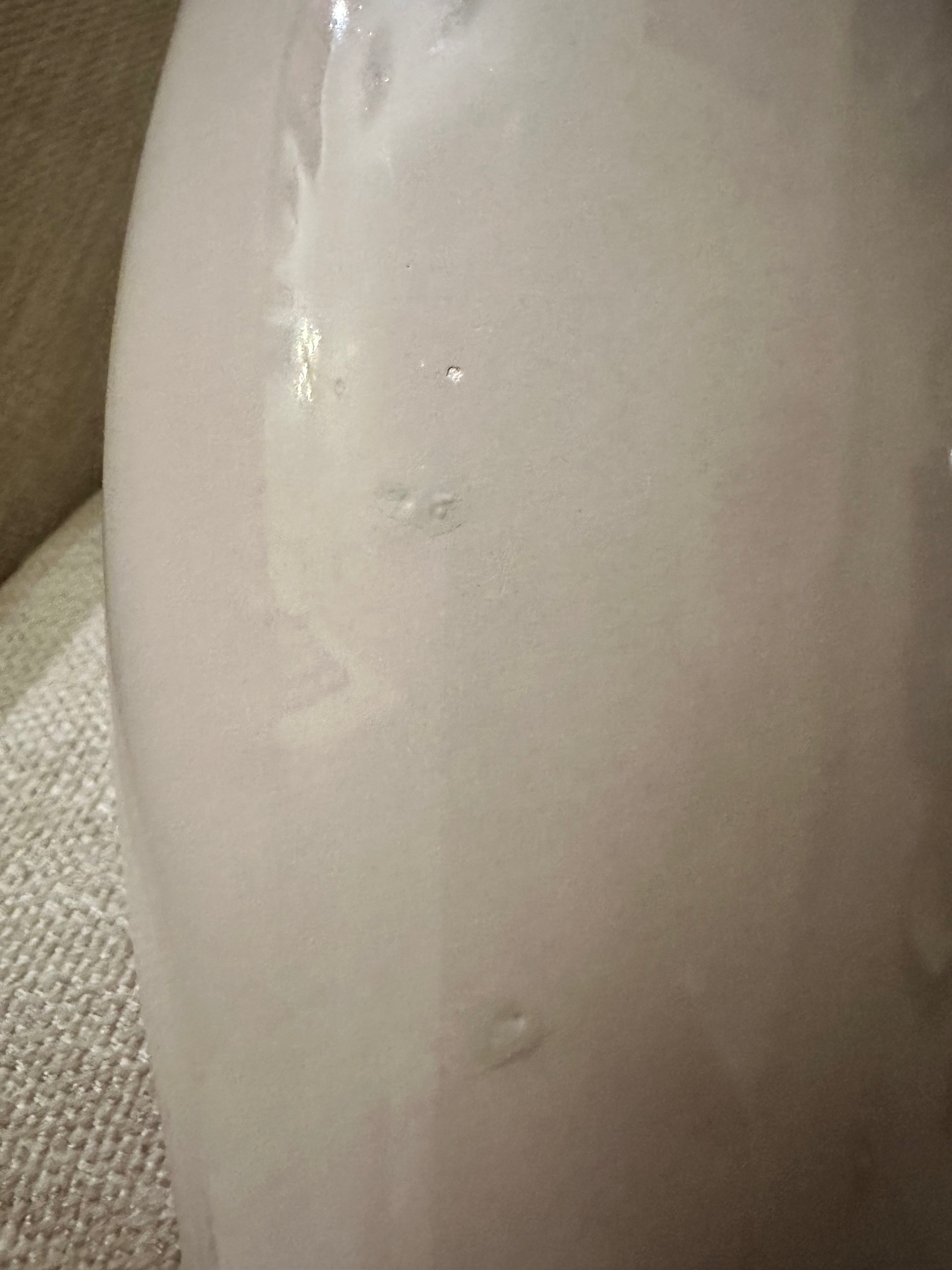 Pier 1 Glossy Taupe Ceramic Abstract Face Vase | Modern Sculptural Decor
